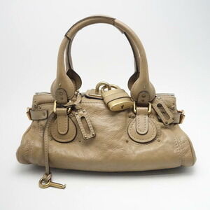 Chloe Paddington Tote Bag Brown Calfskin